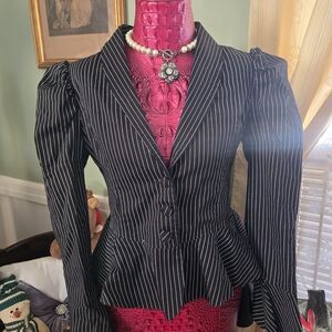 Spin Doctor Black Pinstripe Women's Blazer